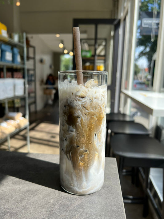 Iced Hojicha Latte